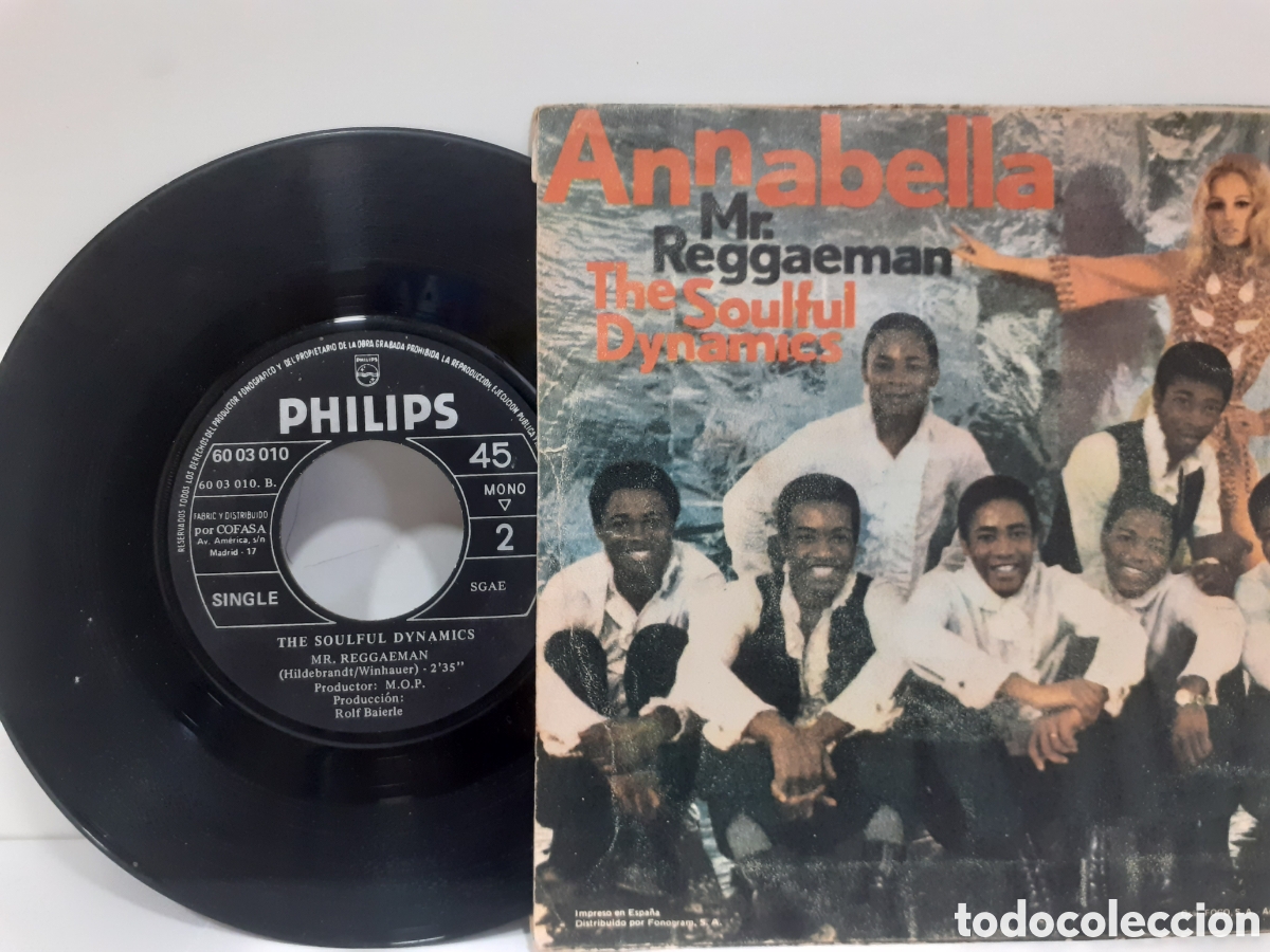 Discos de vinilo: Annabella Mr.Reggaeman - philips 1970 - Foto 2