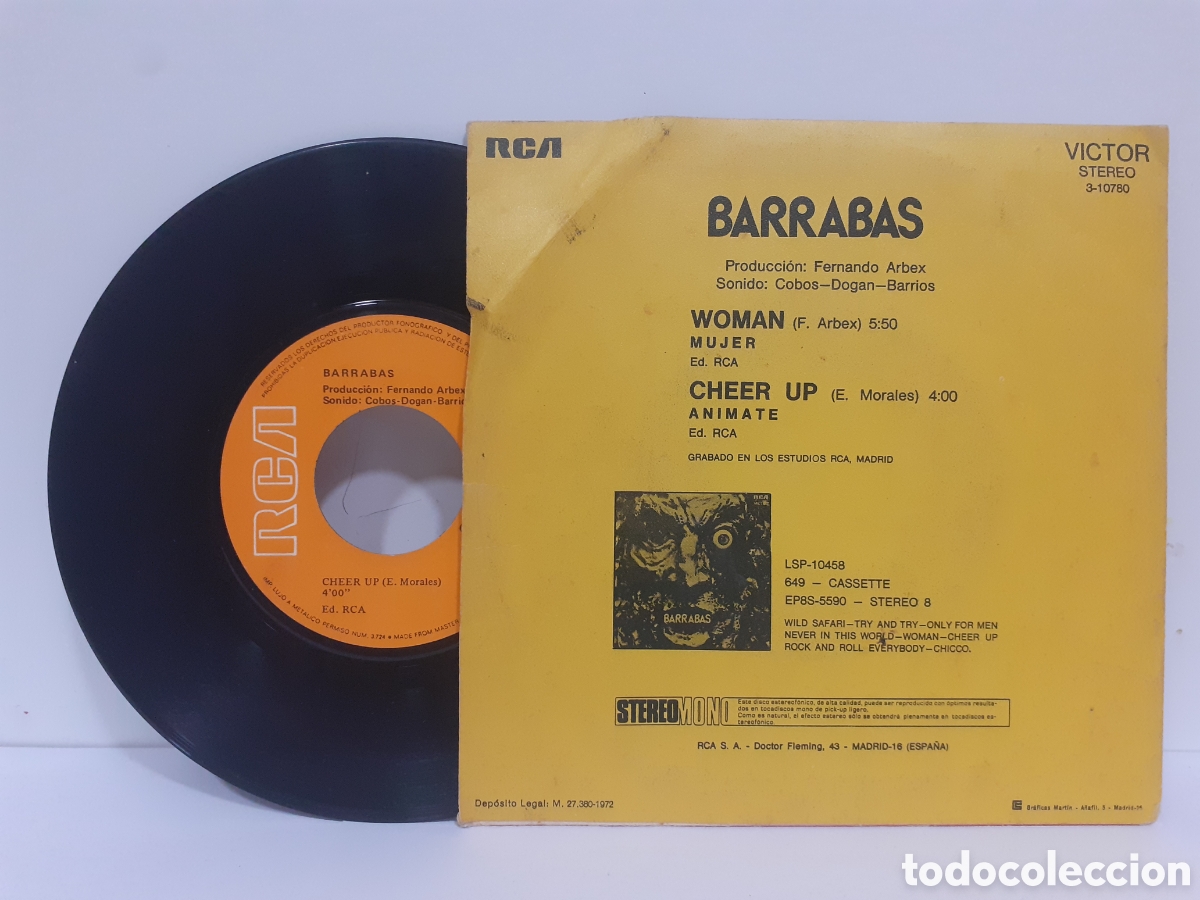 Discos de vinilo: Barrabas - woman - RCA 1972 - Foto 2
