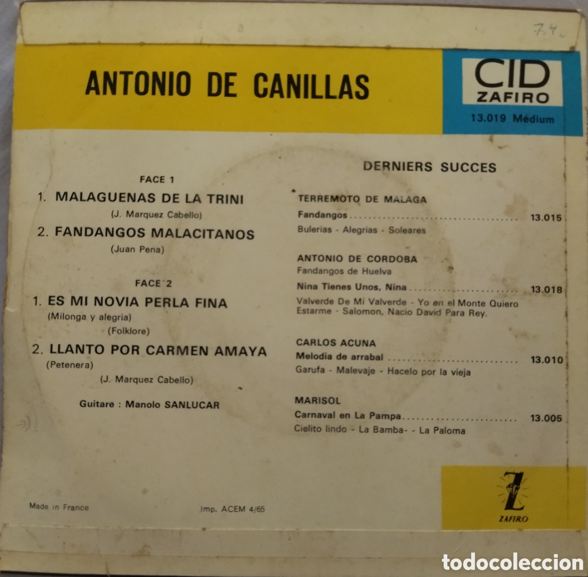 Discos de vinilo: Antonio de Canillas - Foto 2