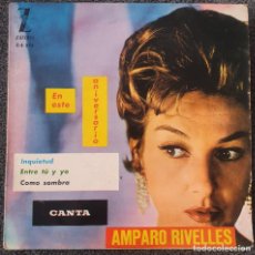 Discos de vinilo: AMPARO RIVELLES - EP SPAIN 1962 ZAFIRO EN ESTE ANIVERSARIO - MUY RARO. Lote 365689446