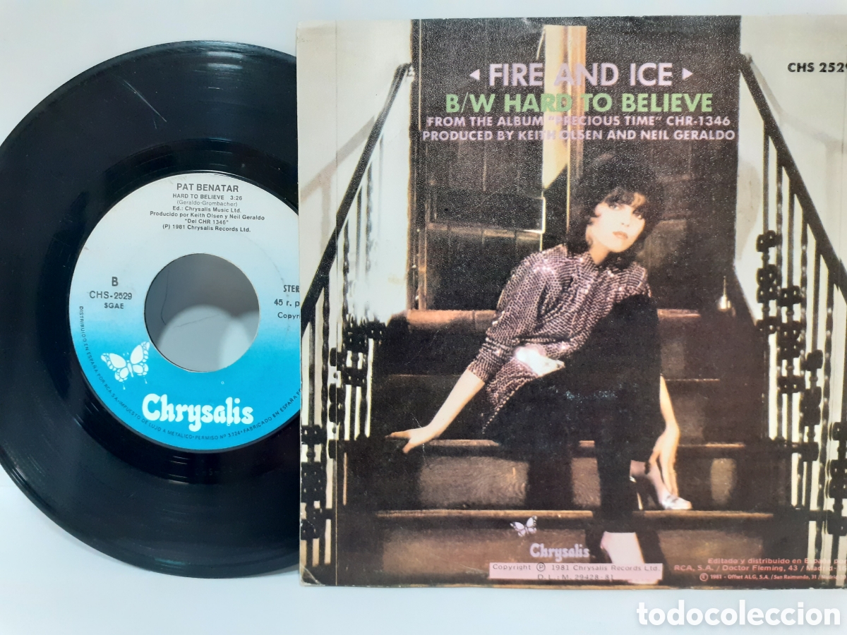 Discos de vinilo: Pat Benatar - fire and ice - Chrysalis 1981 - Foto 2