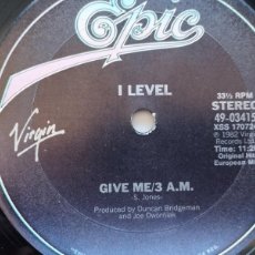 Discos de vinilo: I LEVEL ‎– GIVE ME. Lote 365694811