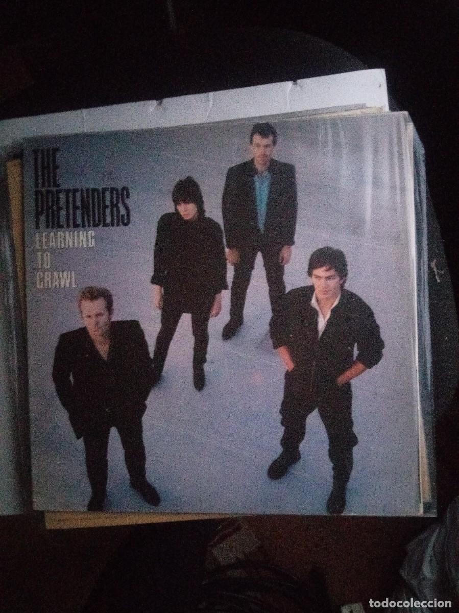 Discos de vinilo: pretenders learn to crawl 1984 insert lp - Foto 1