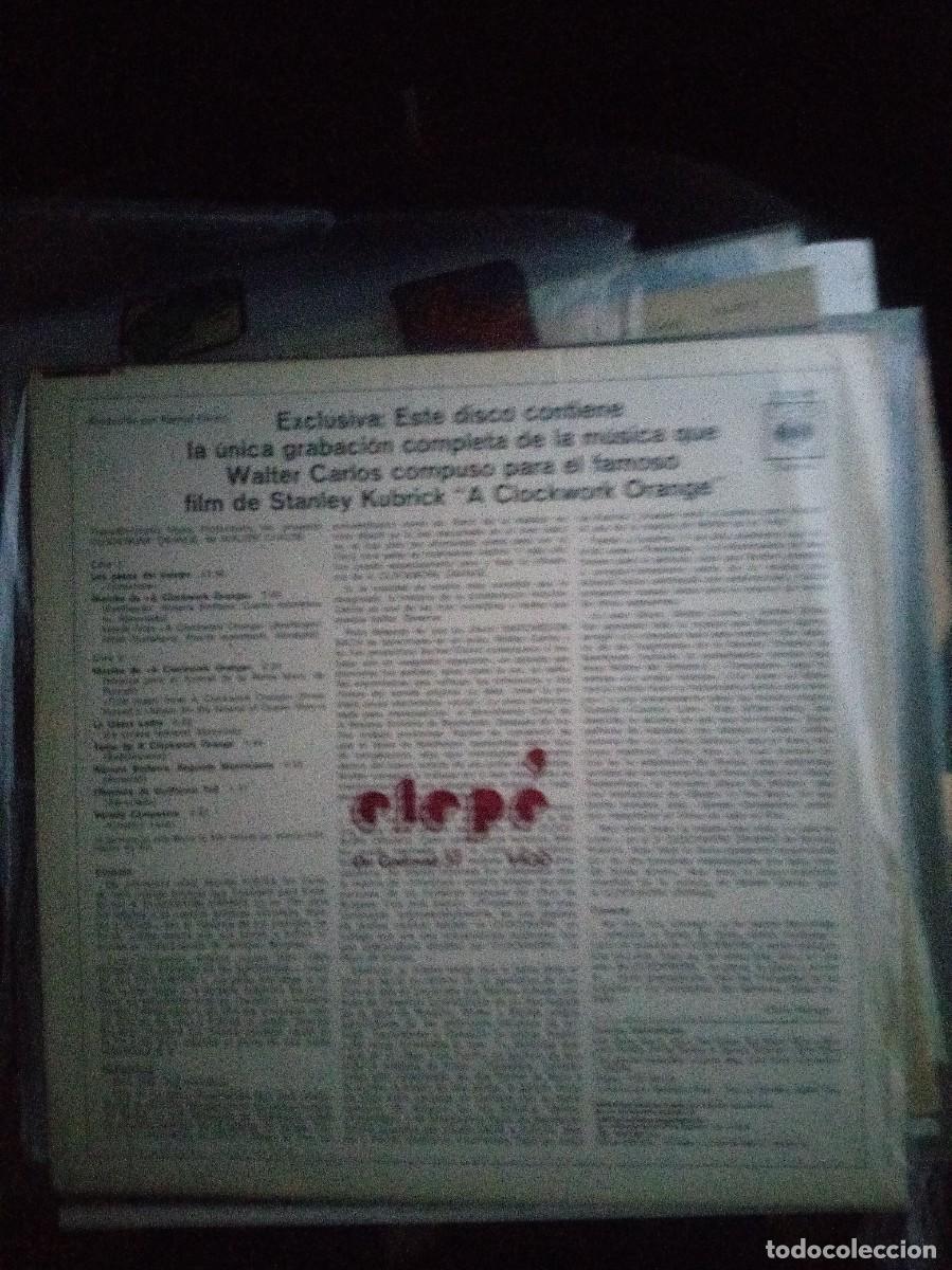 Discos de vinilo: walter carlos clockwork orange 1972 lp - Foto 2