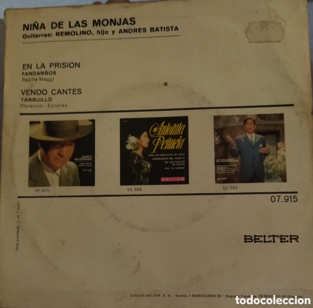 Discos de vinilo: Ni&ntilde;a de las monjas - Foto 2