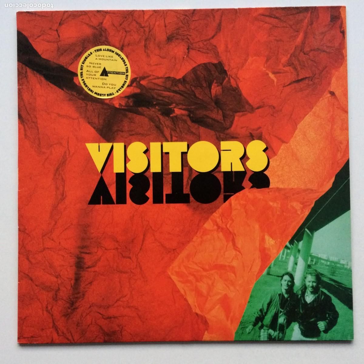 Discos de vinilo: Visitors &lrm;&ndash; Attention , Europe 1987 Virgin - Foto 1