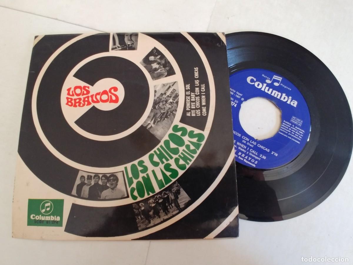 Discos de vinilo: LOS BRAVOS-EP AL PONERSE EL SOL +3 - Foto 1