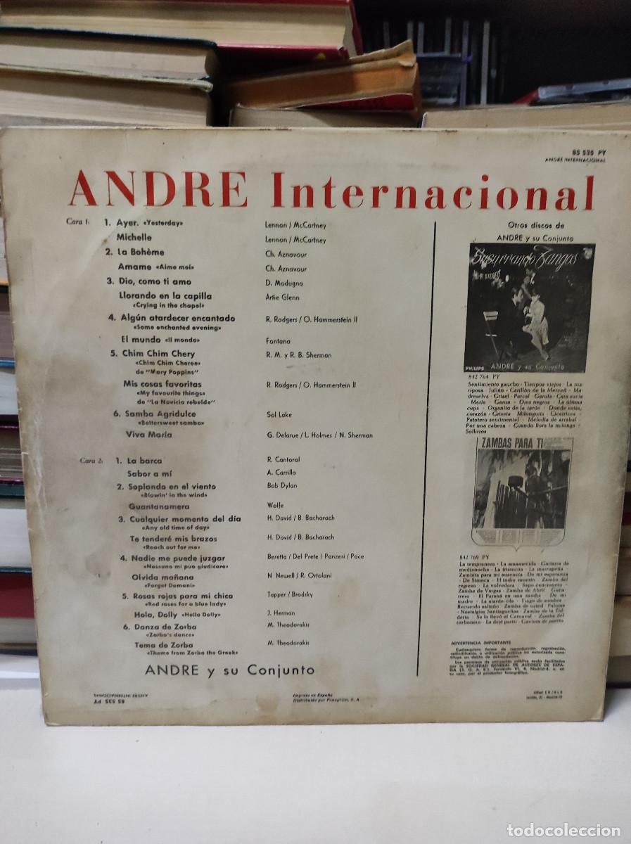 Discos de vinilo: ANDRE Y SU CONJUNTO INTERNACIONAL - Foto 2