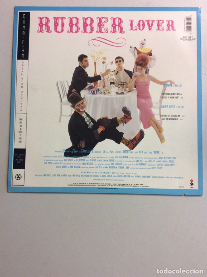 Discos de vinilo: Deee-Lite. Runaway. Rubber lover. - Foto 2