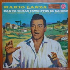 Discos de vinilo: MARIO LANZA / CANTA TEMAS FAVORITOS DE CARUSO / 1960 / EP. Lote 365779446