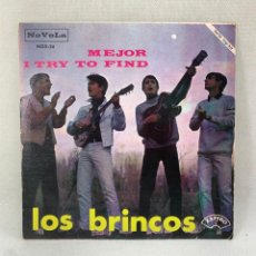 Discos de vinilo: SINGLE LOS BRINCOS - MEJOR - ESPAÑA - AÑO 1966. Lote 365790701