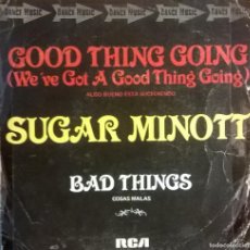 Discos de vinilo: SUGAR MINOTT, GOOD THING GOING (WE'VE GOT A GOOD THING GOING), ALGO BUENO ESTA SUCEDIENDO. Lote 365793131