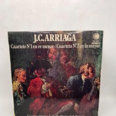 Discos de vinilo: LP - J.C. ARRIAGA. CUARTERO Nº 1 EN RE MENOR / CUARTERO Nº 2 EN LA MAYOR. CLAVE. 1975. Lote 365807876
