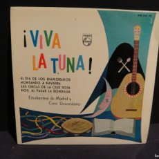 Discos de vinilo: VIVA LA TUNA , ESTUDIANTINA DE MADRID - PHILIP 1960. Lote 365812746