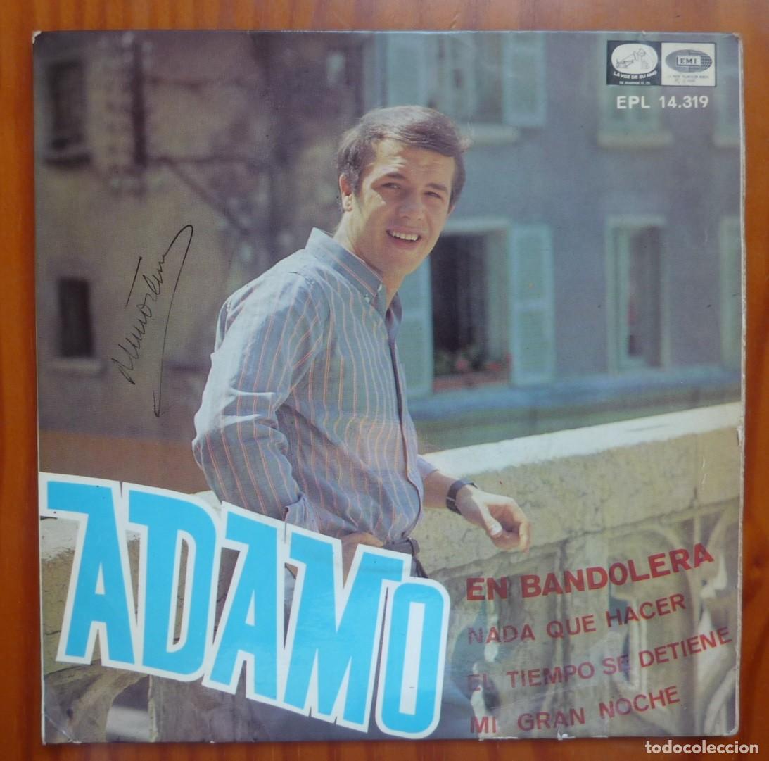 Discos de vinilo: ADAMO / EN BANDOLERA+3 / 1967 / EP - Foto 1