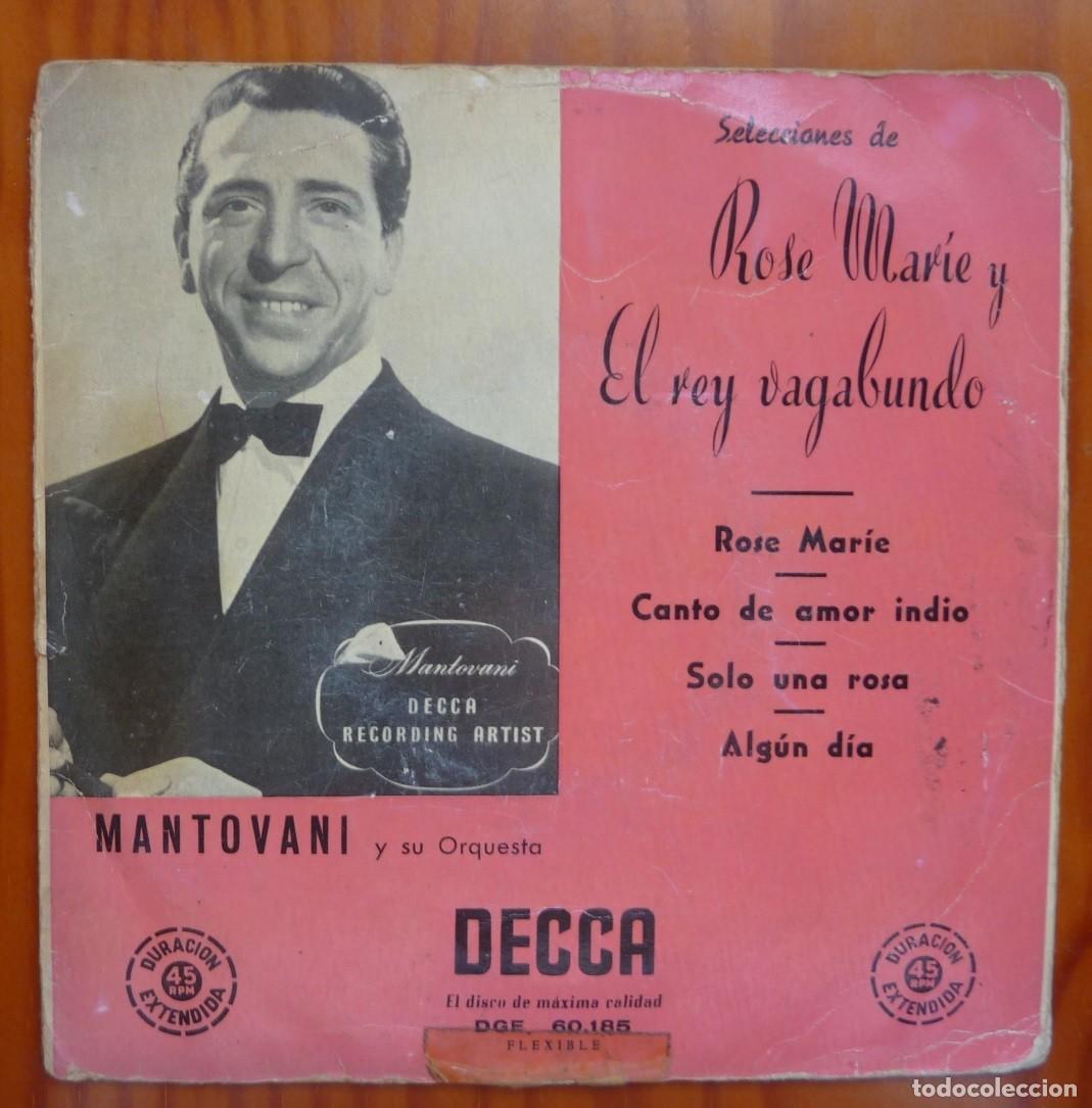 Discos de vinilo: MANTOVANI / ROSE MARIE / EP - Foto 1