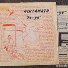 Discos de vinilo: GLUTAMATO YE-YE EP SPAIN 1982- INSERT- DRO-005 CORAZÓN LOCO HORNADAS IRRITANTES - MOVIDA MADRILEÑA. Lote 365818436