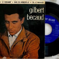 Discos de vinilo: GILBERT BECAUD. ET MAINTENANT + 3. EP ORIGINAL ESPAÑA 1962. Lote 365818536