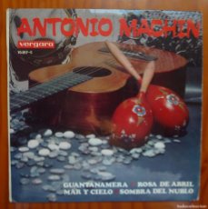 Discos de vinilo: ANTONIO MACHIN / GUANTANAMERA+3 / 1967 / EP. Lote 365819951