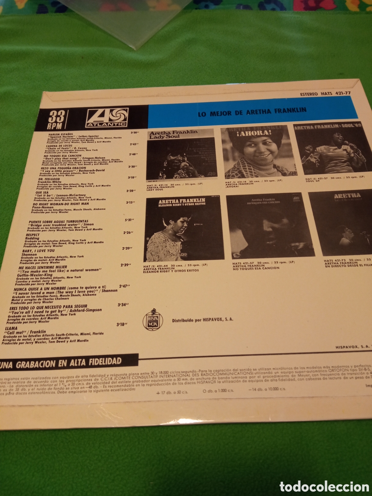 Discos de vinilo: Aretha Franklin - Lo mejor de - Foto 2