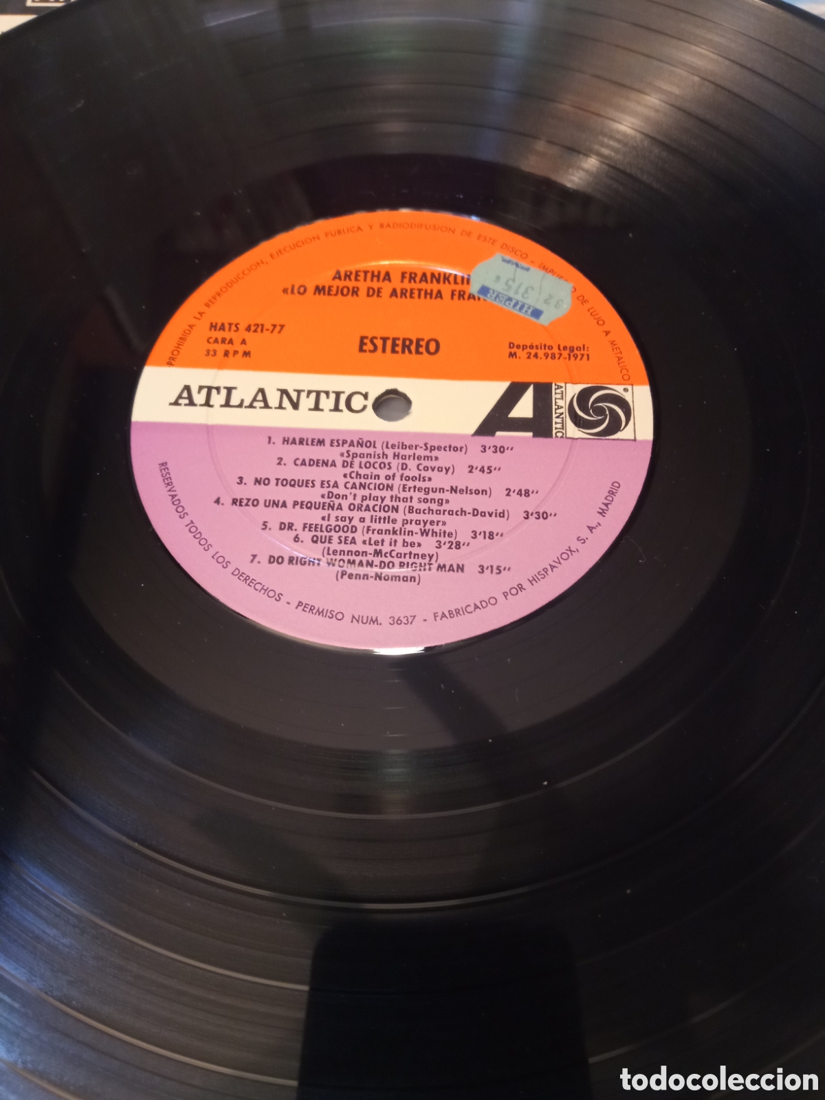 Discos de vinilo: Aretha Franklin - Lo mejor de - Foto 3
