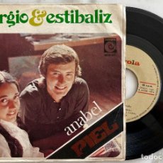 Discos de vinilo: SERGIO Y ESTIBALIZ. ANABEL. SINGLE ORIGINAL ESPAÑA. Lote 365838316