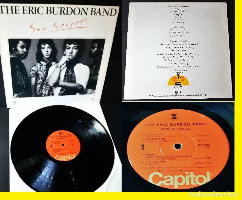 Discos de vinilo: THE ERIC BURDON BAND / SUN SECRETS 1974 - Ring Of Fire, It's My Life,RARA 1&ordf; EDIC ORG USA, EXC !!