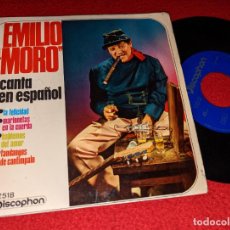 Discos de vinilo: EMILIO EL MORO LA FELICIDAD/MARIONETAS EN LA CUERDA/HABLEMOS DEL AMOR +1 EP 7'' 1967 DISCOPHON. Lote 365861376