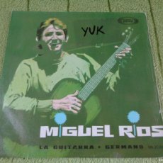 Discos de vinilo: MIGUEL RIOS: LA GUITARRA + GERMANS. EN CATALÁN. SONO-PLAY 1966 - EN BUEN ESTADO. Lote 365873061