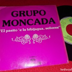 Discos de vinilo: GRUPO MONCADA EL PASITO 'E LA BIBIJAGUA SEÑORES/CHAMAME A CUBA 7'' SINGLE 1979 MOVIEPLAY PROMO LATIN. Lote 365873731