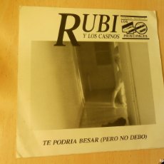 Discos de vinilo: RUBI Y LOS CASINOS, SG, TE PODRIA BESAR + 1, AÑO 1988, LOLLIPOP 10308 S PROMOCION. Lote 365889746