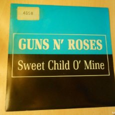 Discos de vinilo: GUNS N´ ROSES, SG, SWEET CHILD O´ MINE + 1, AÑO 1987, GEFFEN RECORDS 996 PROMOCIONAL. Lote 365893306
