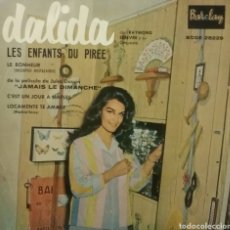 Discos de vinilo: DALIDA. EP. SELLO BARCLAY. EDITADO EN ESPAÑA. AÑO 1959. Lote 365900891