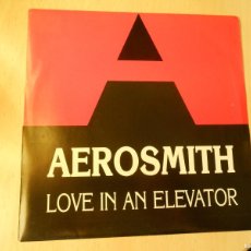 Discos de vinilo: AEROSMITH, SG, LLOVE IN AN ELEVATOR + 1, AÑO 1989, GEFFEN RECORDS 1154, PROMOCIONAL. Lote 365901431