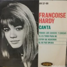 Discos de vinilo: FRANCOISE HARDY. EP. SELLO DISQUES VOGUE. EDITADO EN ESPAÑA. AÑO 1962. Lote 365901791