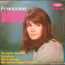 Discos de vinilo: FRANCOISE HARDY. EP. SELLO DISQUES VOGUE. EDITADO EN ESPAÑA. AÑO 1963. Lote 365902011