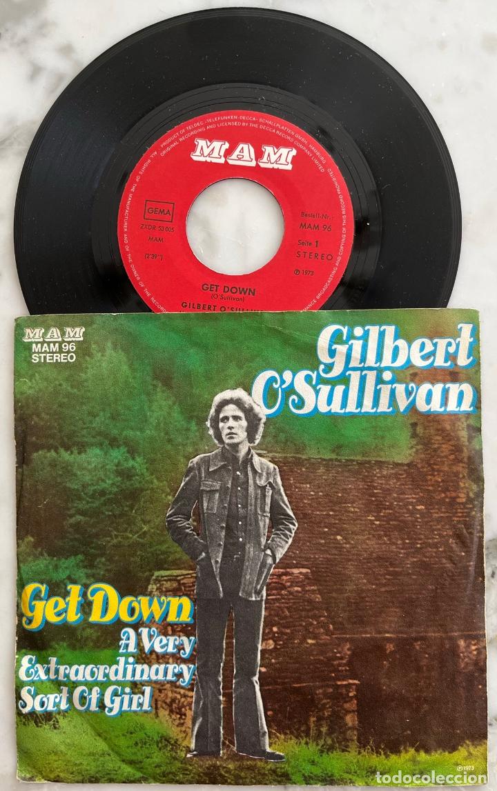 Discos de vinilo: GILBERT OSULLIVAN, GET DOWN. SINGLE ORIGINAL ALEMANIA - Foto 1