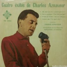 Discos de vinilo: CHARLES AZNAVOUR. EP. SELLO TELEFUNKEN. EDITADO EN ESPAÑA.. Lote 365910181