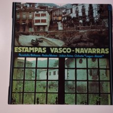 Discos de vinilo: ESTAMPAS VASCO-NAVARRAS - RONDALLA BIDASOA. PEDRO MATEO. JULIÁN ARINA. OCHOTE ”LAGUN-ALAIAK”. Lote 365920076