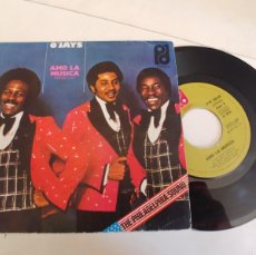 Discos de vinilo: THE O'JAYS-SINGLE I LOVE MUSIC (AMO LA MUSICA). Lote 365925101