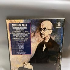 Discos de vinilo: BOX LP. MANUEL DE FALLA. HOMENAJE A SU CENTENARIO. 3 LP'S. HISIPAVOX. 1983. NUEVO. A ESTRENAR.. Lote 365943111