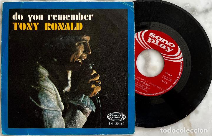 Discos de vinilo: TONY RONALD. DO YOU REMEMBER. SINGLE ORIGINAL ESPA&Ntilde;A 1968 - Foto 1