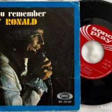 Discos de vinilo: TONY RONALD. DO YOU REMEMBER. SINGLE ORIGINAL ESPAÑA 1968. Lote 365945916