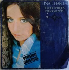 Disques de vinyle: TINA CHARLES, TU ENCIENDES MI CORAZÓN, CBS 3415. Lote 365950951