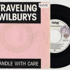 Discos de vinilo: TRAVELING WILBURYS HANDLE WITH CARE 1988 SPAIN PROMO SINGLE GEORGE HARRISON BEATLES BOB DYLAN. Lote 365953506