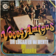 Discos de vinilo: VOCES AMIGAS, UN LUGAR EN MI MENTE, MI CABAÑA, NOVOLA NOX-106. Lote 365955731
