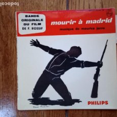 Discos de vinilo: MAURICE JARRE - MOURIR A MADRID + COPLAS DE LA DEFENSA DE MADRID + EL PASO DEL EBRO(ÉSTAS ÉPOCA GUER. Lote 365978076