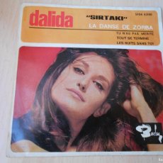 Discos de vinilo: DALIDA - SIRTAKI -, EP, LA DANSE DE ZORBA + 3, AÑO 1965, BARCLAY SBGE 83.180. Lote 365984501