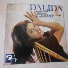 Discos de vinilo: DALIDA, EP, VIVA LA PAPPA + 3, AÑO 1965, BARCLAY SBGE 83.166. Lote 365985816