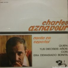 Discos de vinilo: CHARLES AZNAVOUR. EP. SELLO BARCLAY. EDITADO EN ESPAÑA. AÑO 1966. Lote 365991646